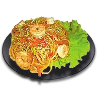 Удон с креветками