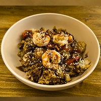 Плов с креветками